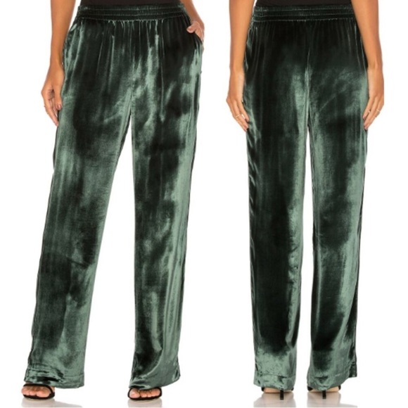 J BRAND Ardon Pull-On Elastic Waist Wide Leg Velvet Pants | Size Medium - Picture 1 of 8